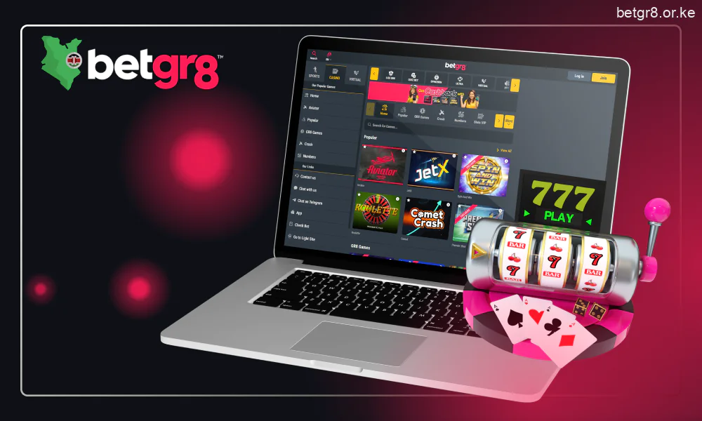 Betgr8 offers over 15 game categories featuring titles from top and indie providers