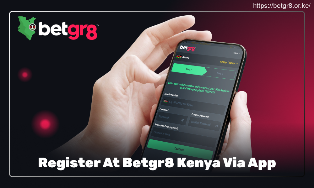 Players from Kenya can create an account with Betgr8 through the app and immerse themselves in the world of online gambling
